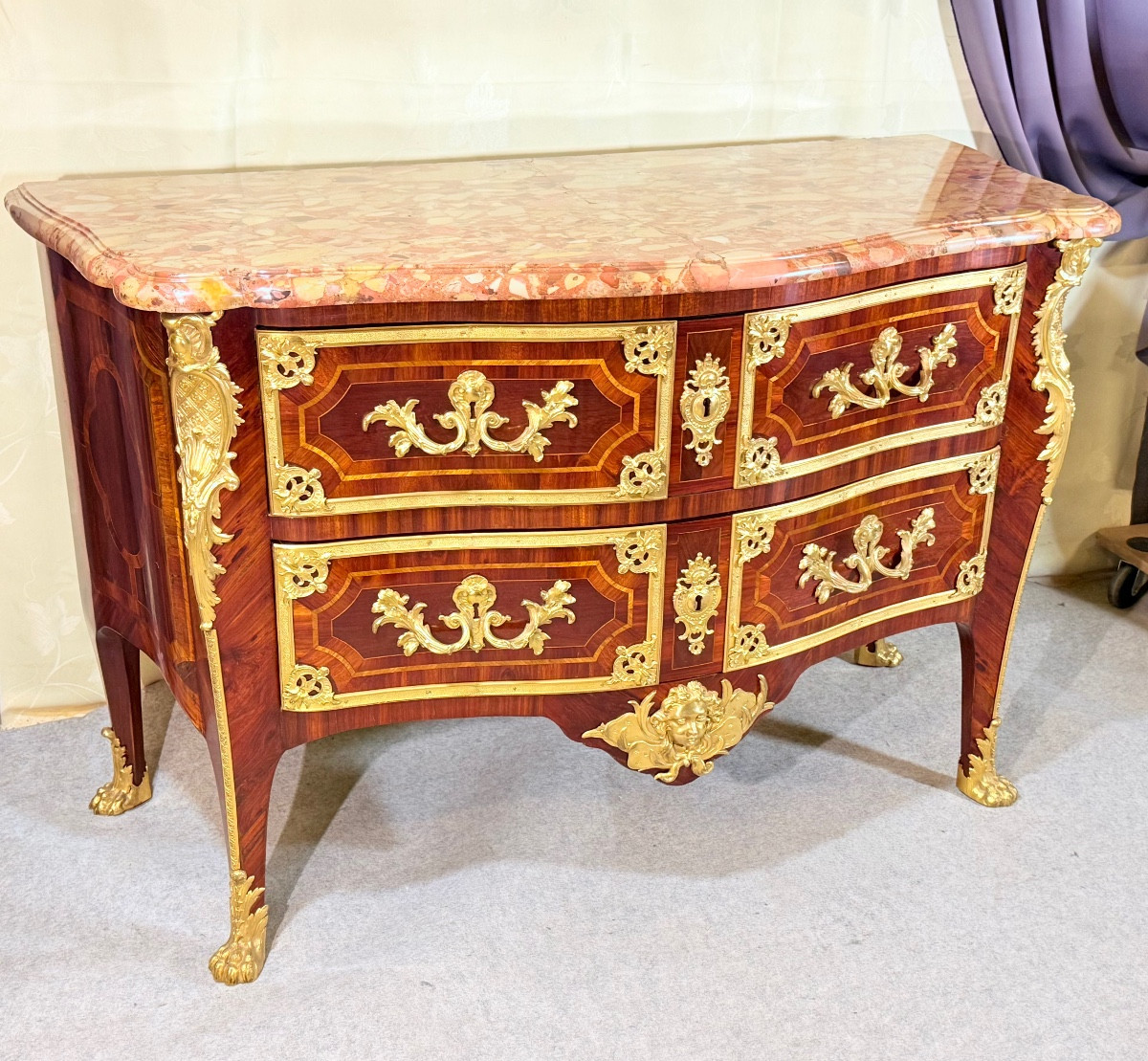 Commode Régence , Dite à la Cressent , vers 1720 , début XVIIIe -photo-3