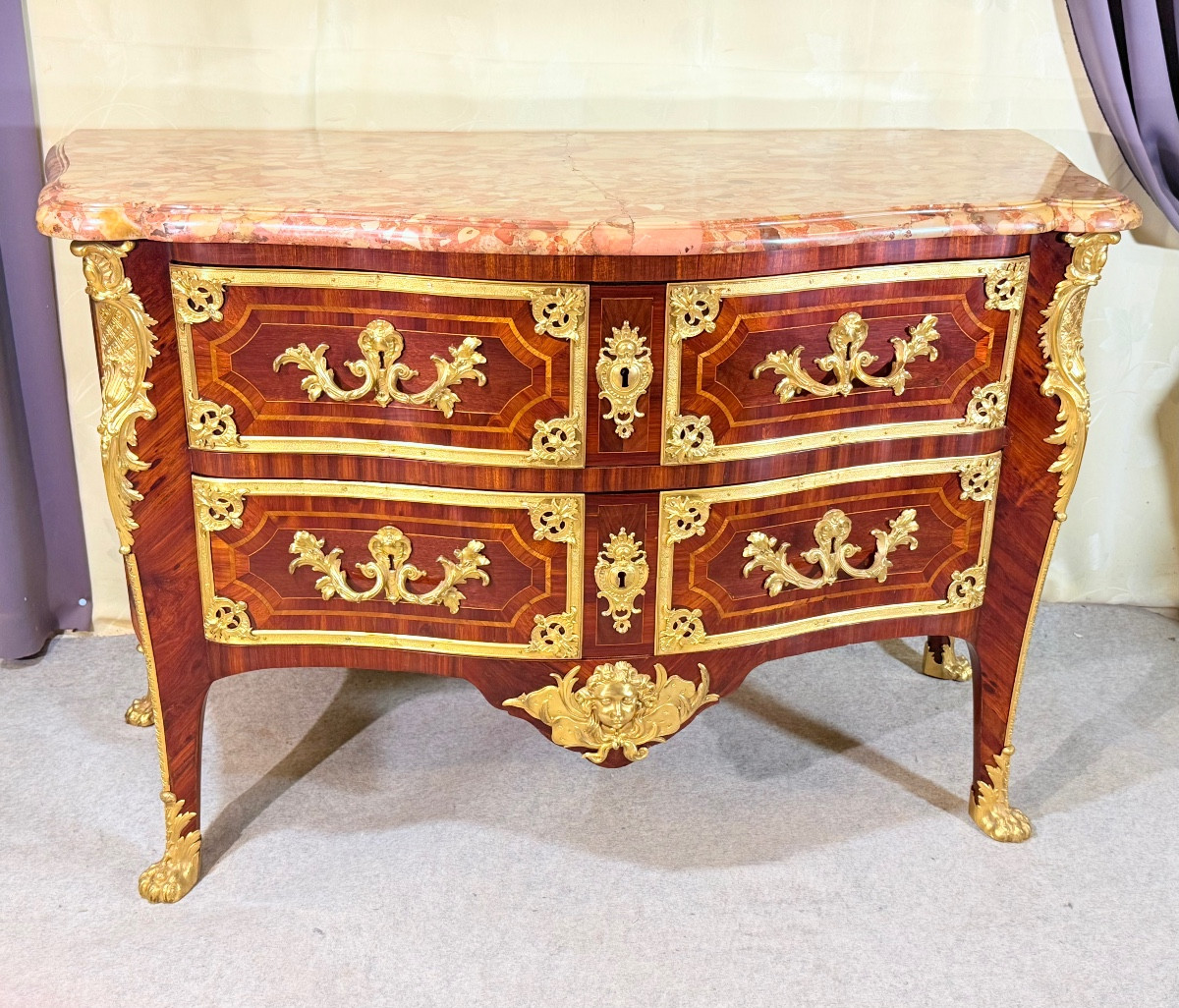 Commode Régence , Dite à la Cressent , vers 1720 , début XVIIIe -photo-6