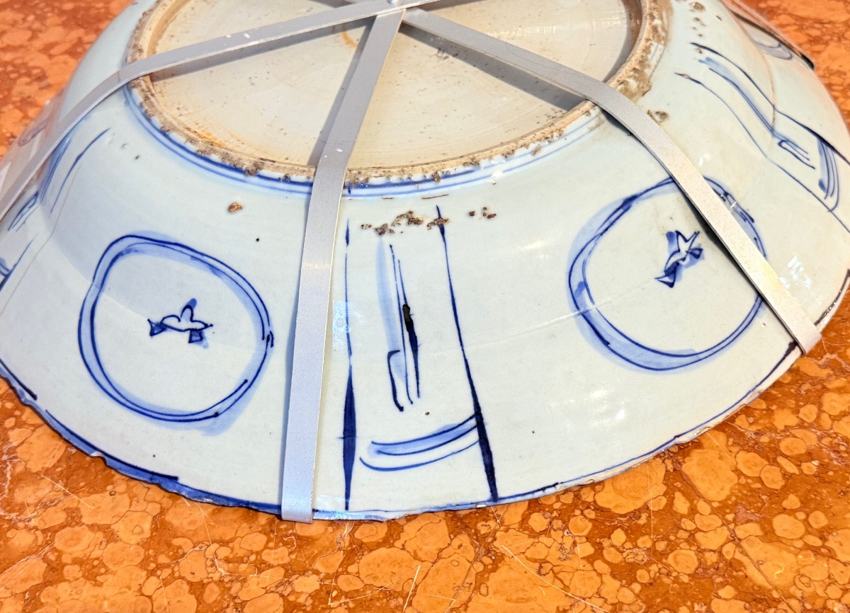 Plat en faïence , XVIIe Siècle  : 50 CM -photo-7