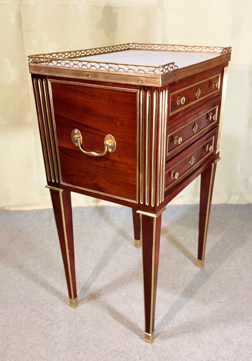 Coffee Table Stamped B. Molitor, 18th Century -photo-2
