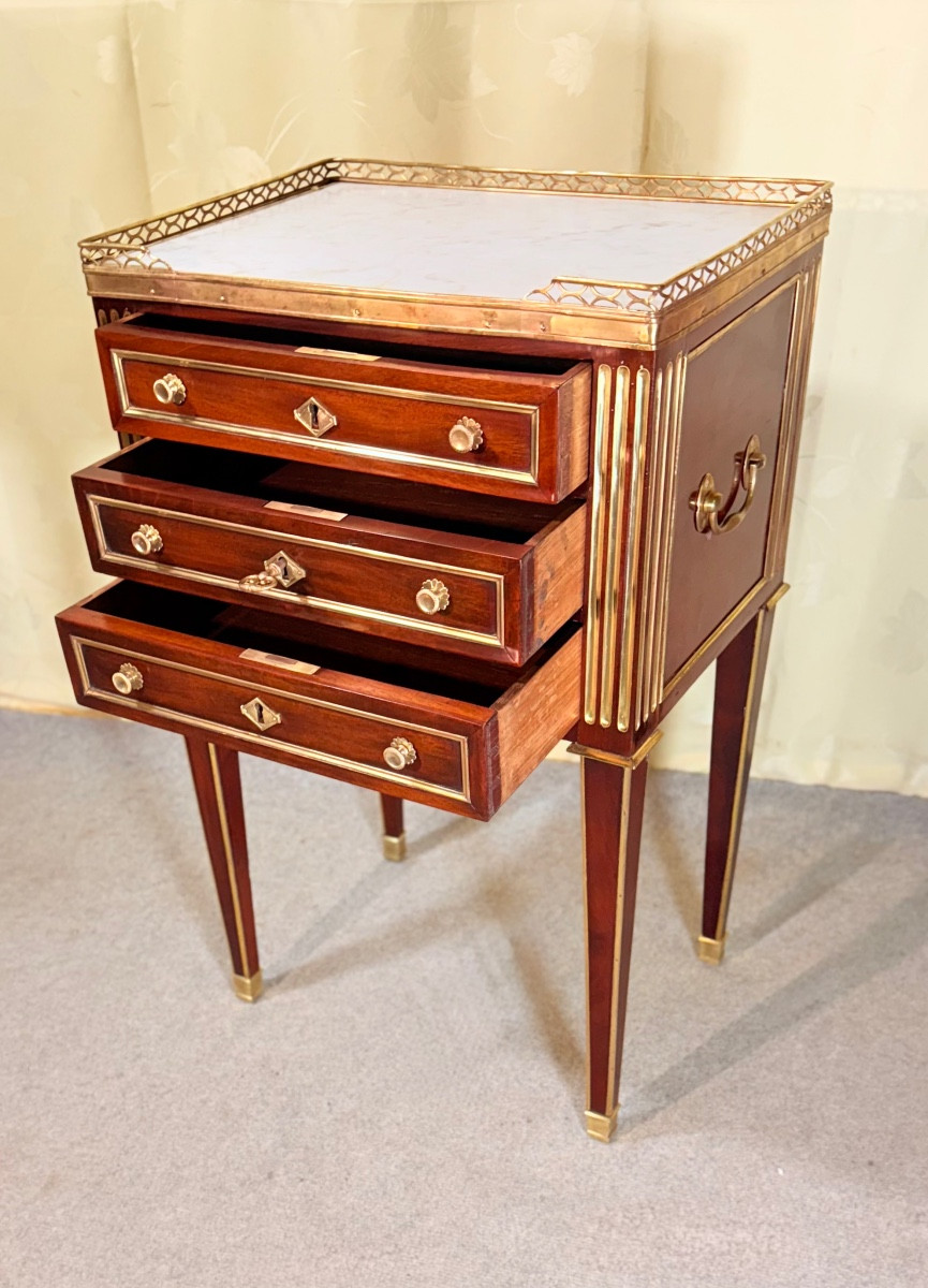 Coffee Table Stamped B. Molitor, 18th Century -photo-4