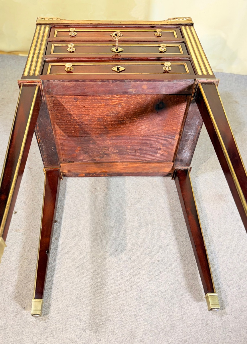 Coffee Table Stamped B. Molitor, 18th Century -photo-2