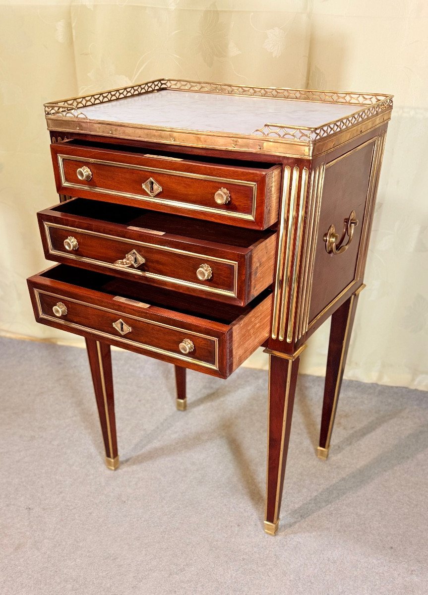 Coffee Table Stamped B. Molitor, 18th Century -photo-4