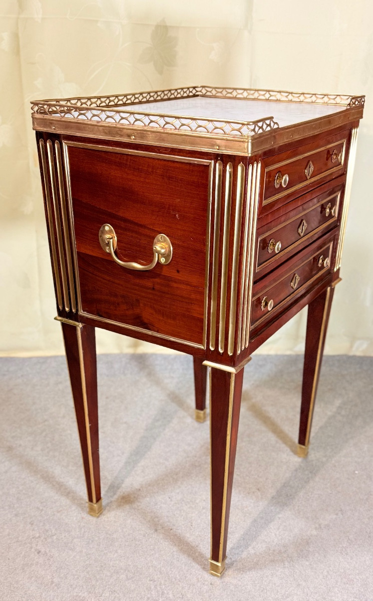Coffee Table Stamped B. Molitor, 18th Century -photo-6