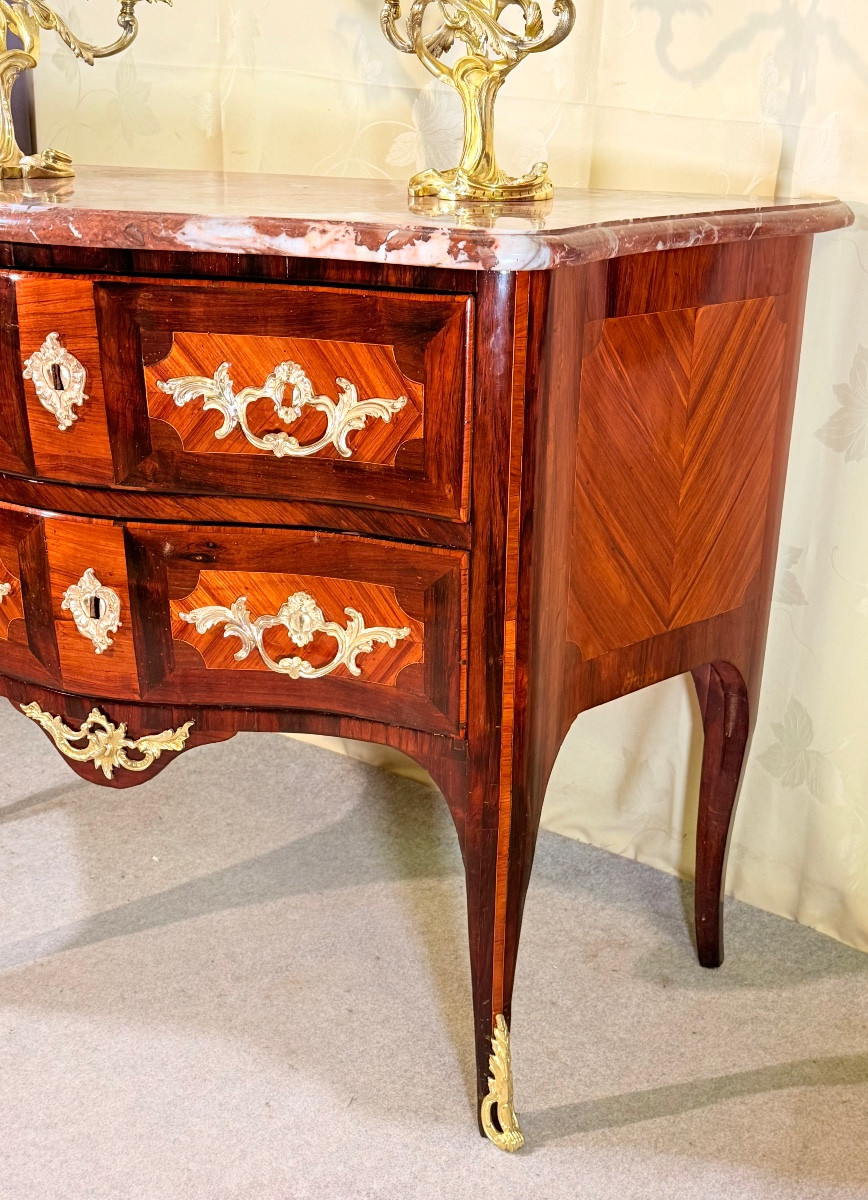 Louis XV Commode, Stamped Guillaume, 18th Century -photo-3