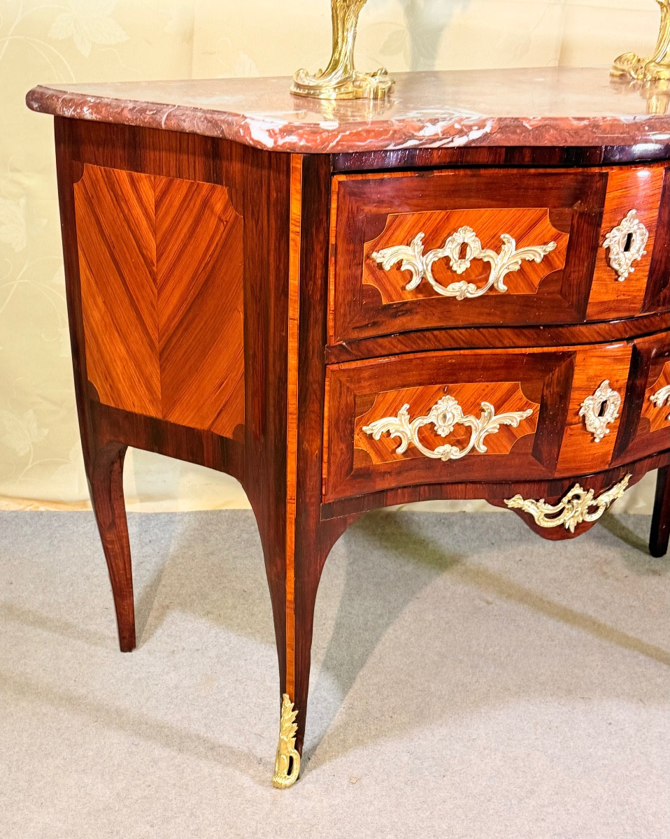 Louis XV Commode, Stamped Guillaume, 18th Century -photo-4