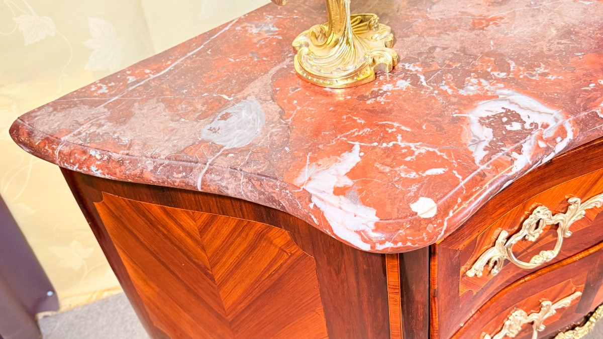 Louis XV Commode, Stamped Guillaume, 18th Century -photo-5