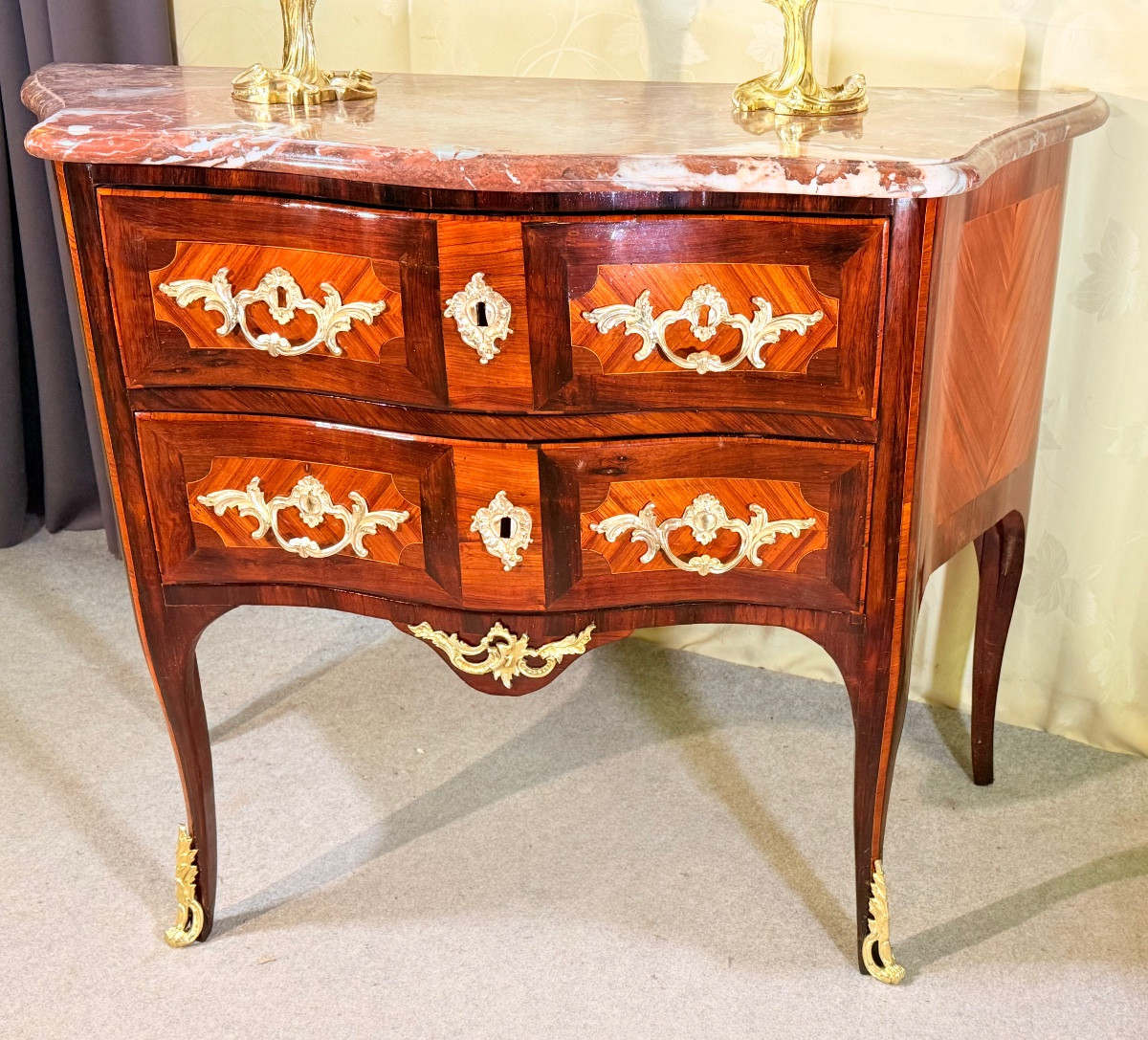 Louis XV Commode, Stamped Guillaume, 18th Century -photo-8