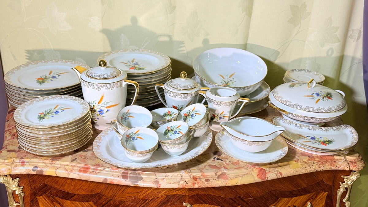 Partie de Service : LIMOGES ,  À. VIGNAUD , Modèle Champêtre -photo-3