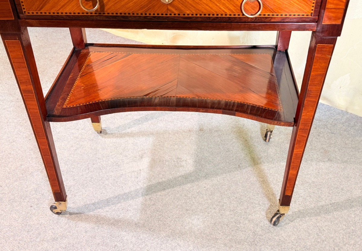 Table De Salon en Acajou , Époque XVIIIe siècle -photo-3