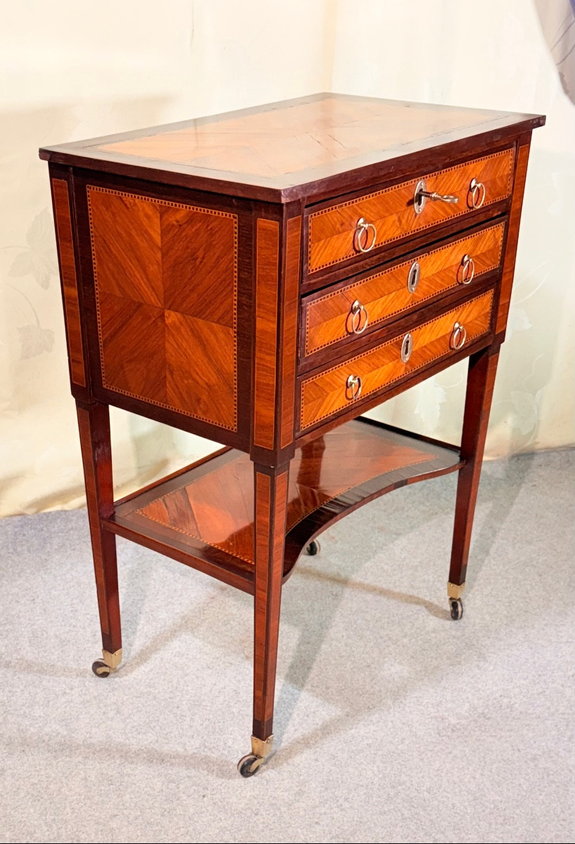 Table De Salon en Acajou , Époque XVIIIe siècle -photo-4