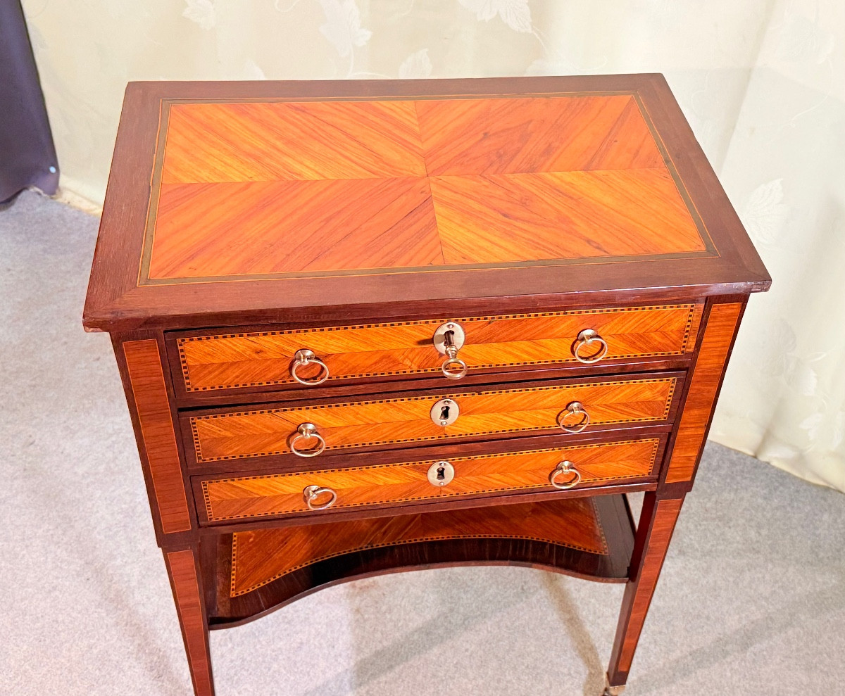 Table De Salon en Acajou , Époque XVIIIe siècle -photo-1