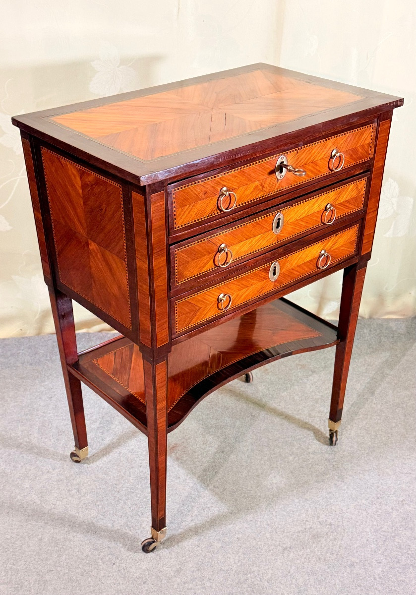 Table De Salon en Acajou , Époque XVIIIe siècle -photo-2