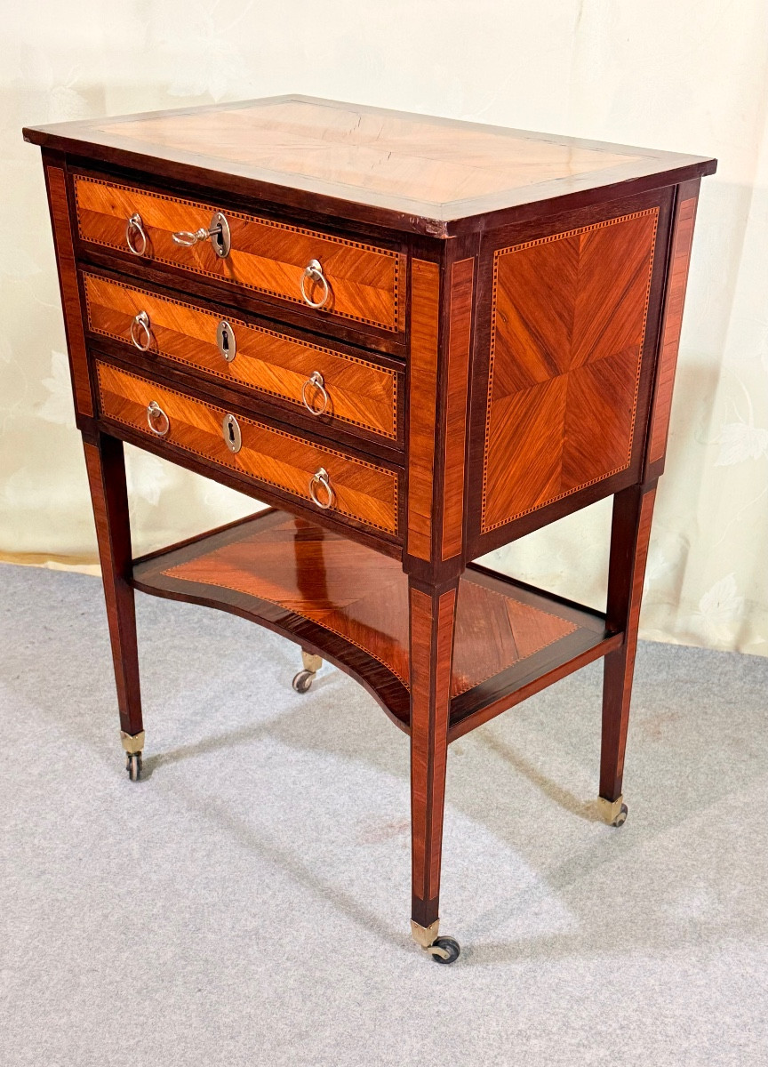 Table De Salon en Acajou , Époque XVIIIe siècle -photo-3