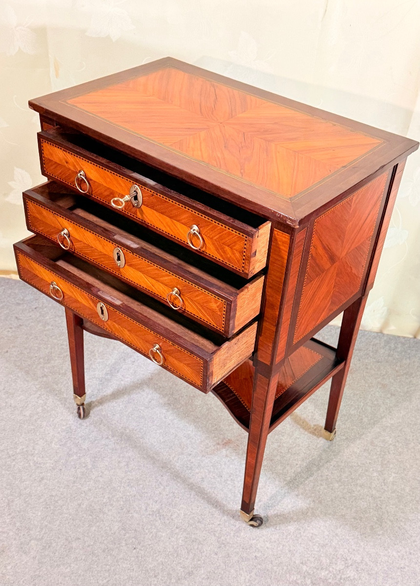 Table De Salon en Acajou , Époque XVIIIe siècle -photo-4