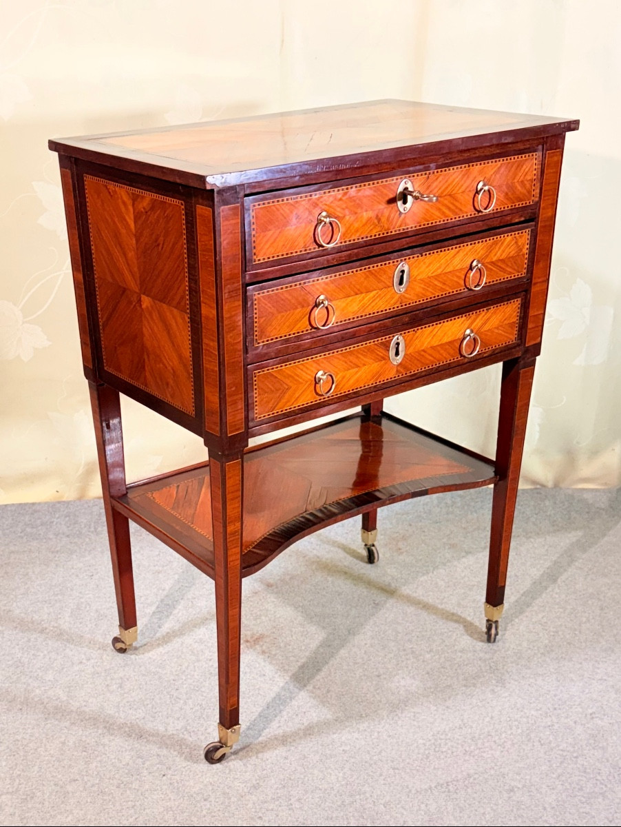 Table De Salon en Acajou , Époque XVIIIe siècle -photo-6