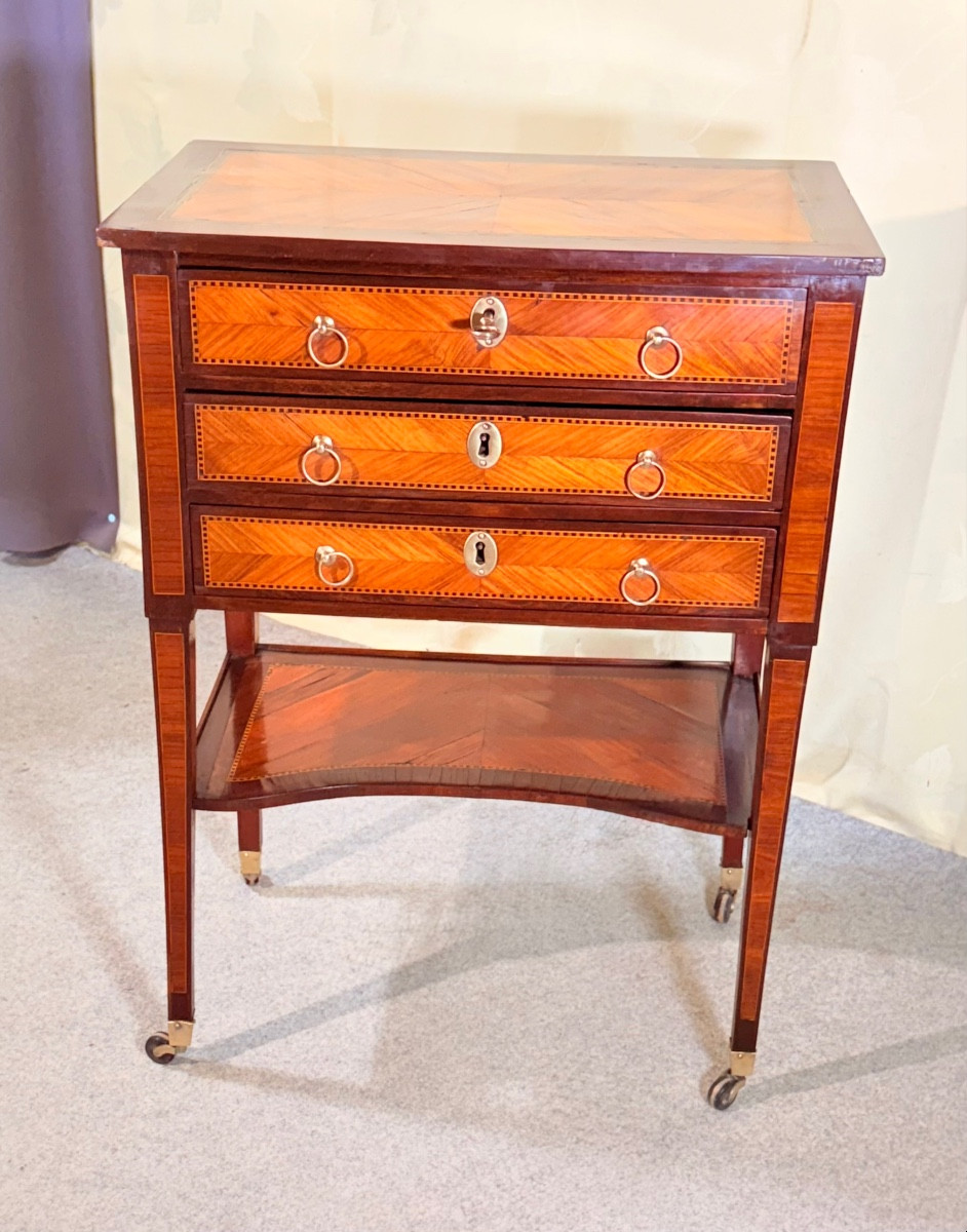 Table De Salon en Acajou , Époque XVIIIe siècle -photo-8