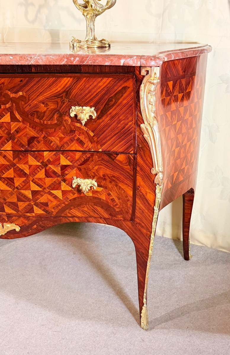 Louis XV Commode, Stamped I. Dubois, 18th Century -photo-3