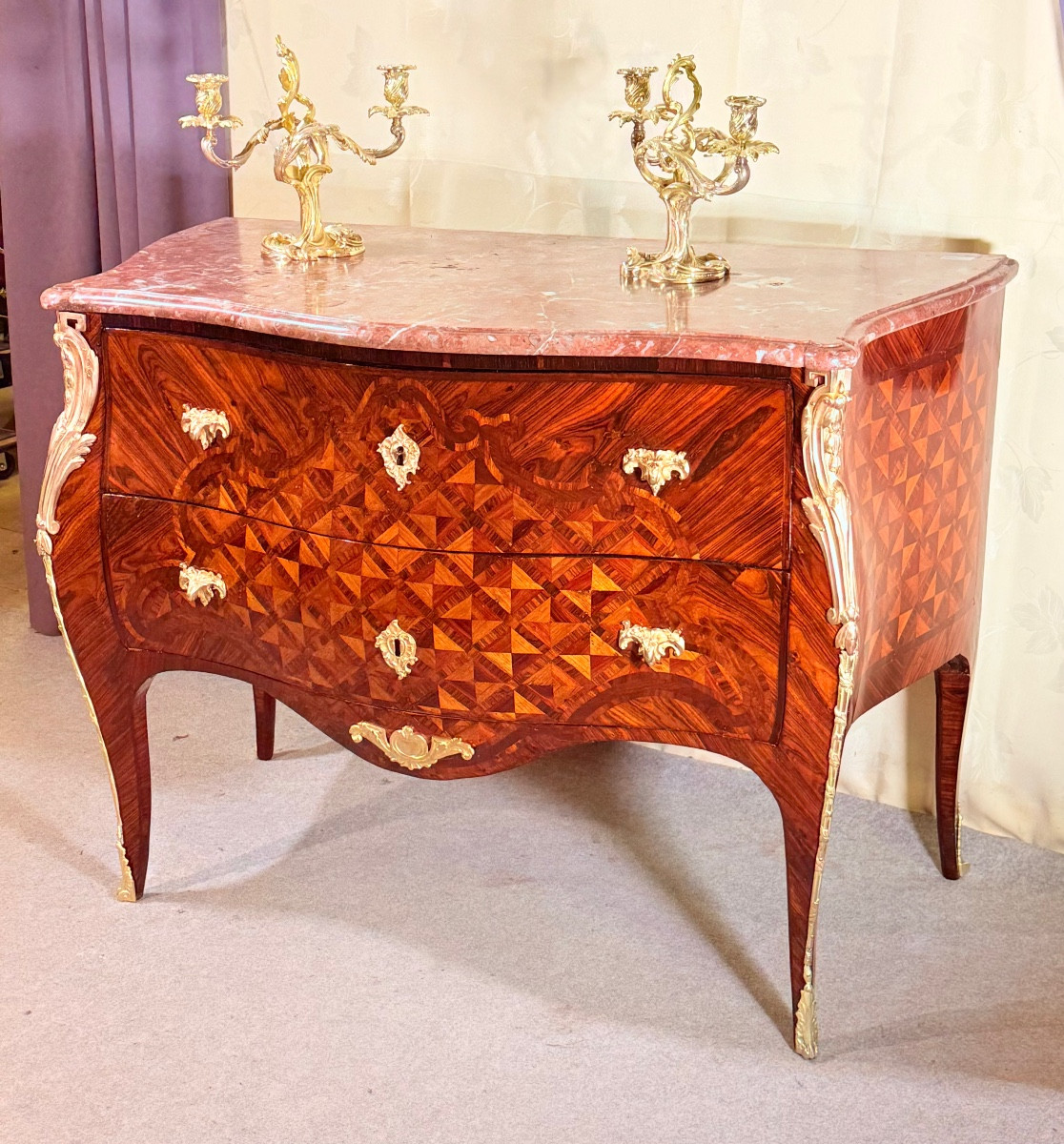 Louis XV Commode, Stamped I. Dubois, 18th Century -photo-5