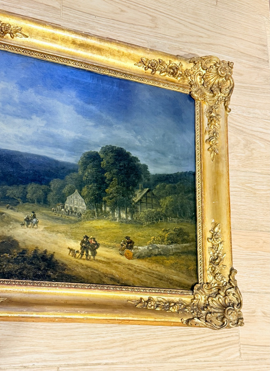 Tableau d’un Relais de Poste , Époque XIXe Siècle -photo-6