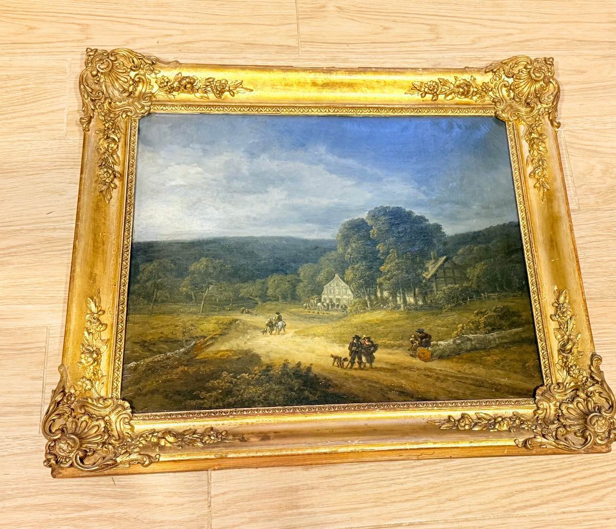 Tableau d’un Relais de Poste , Époque XIXe Siècle 