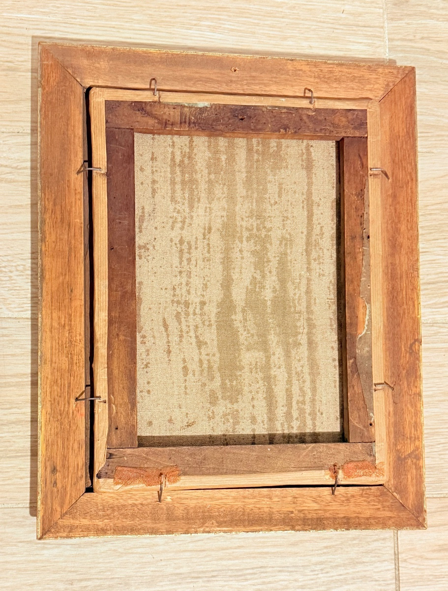 Tableau Signe et Date 1883 , Les Joueurs de Cartes , Époque XIXe -photo-6