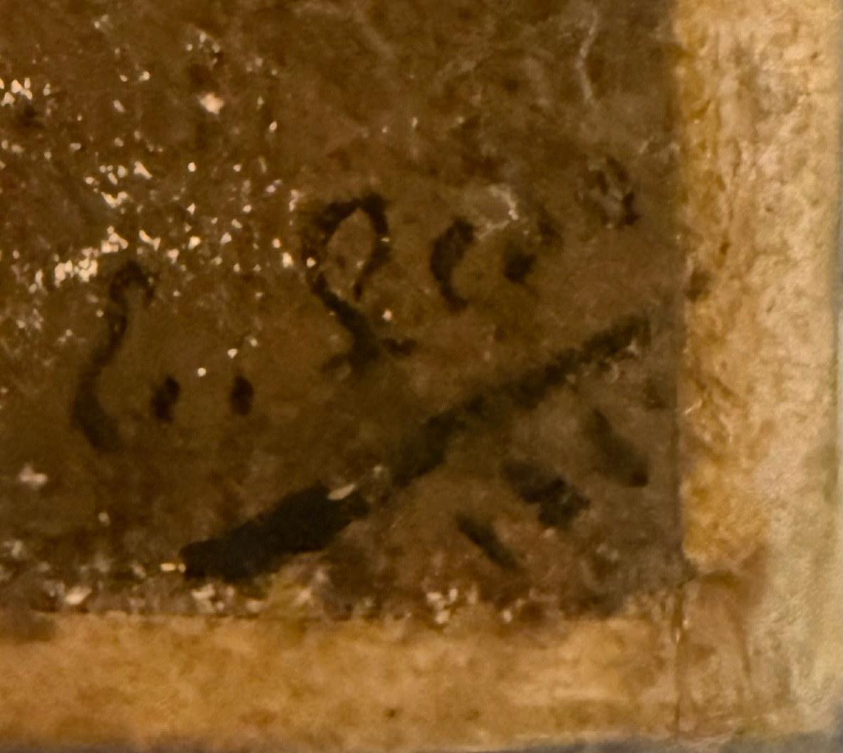 Tableau Signe et Date 1883 , Les Joueurs de Cartes , Époque XIXe -photo-7