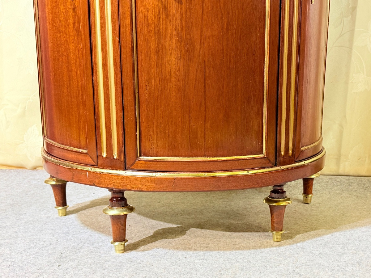 Louis XVI Style Mahogany Chest Of Drawers, 19th Century -photo-2
