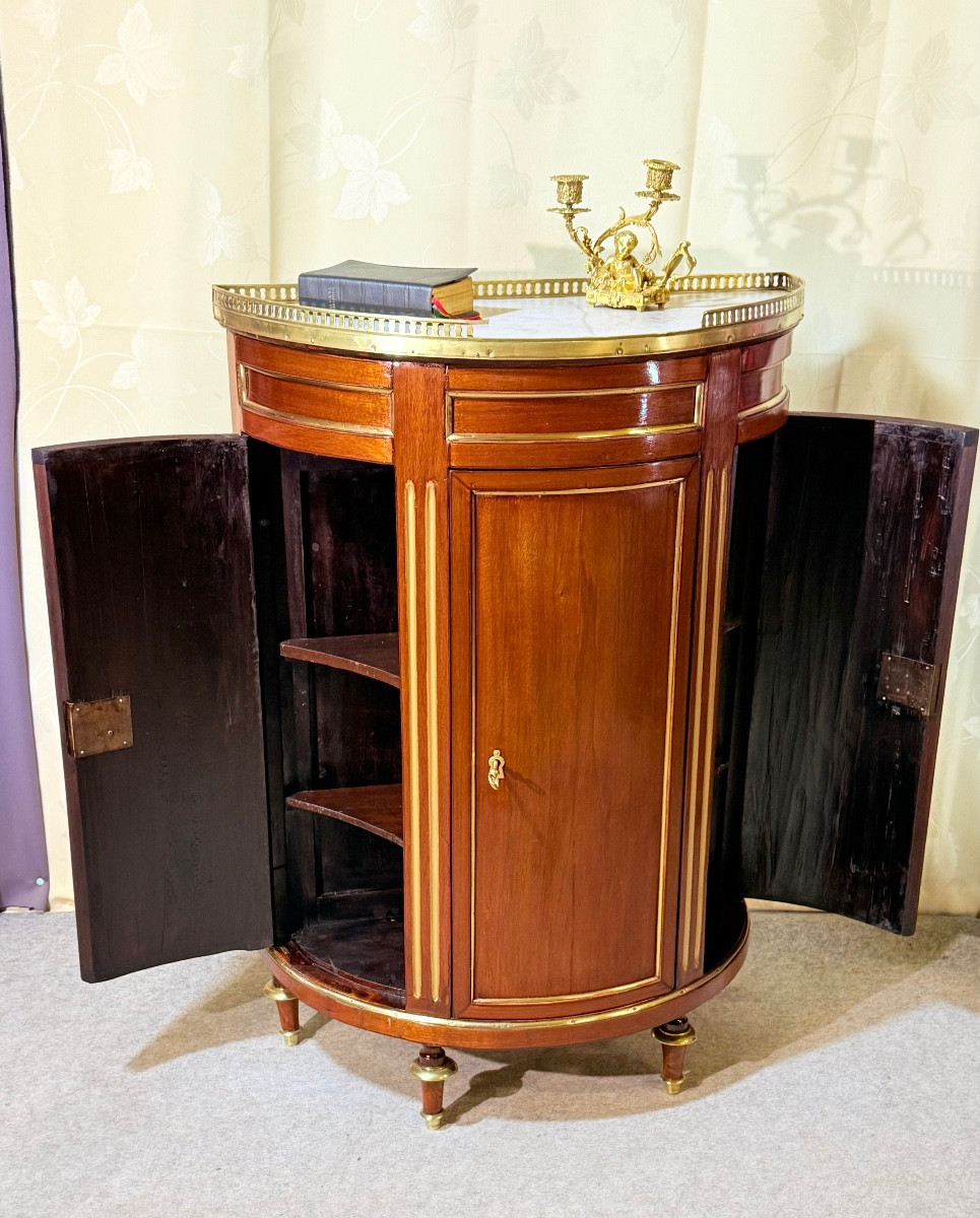 Louis XVI Style Mahogany Chest Of Drawers, 19th Century -photo-4