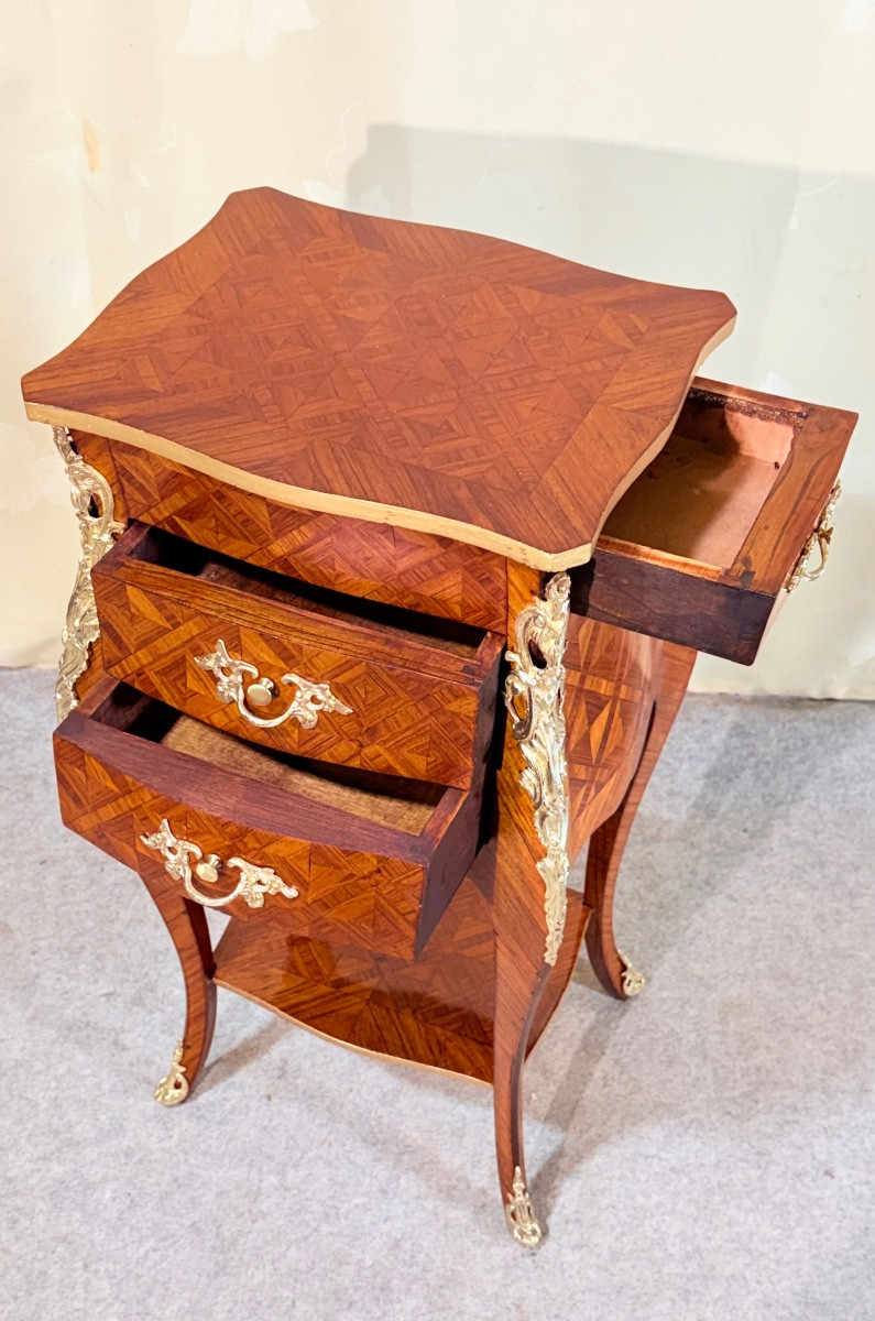 Chiffonnière Louis XV , Époque début XIXe Siècle -photo-4