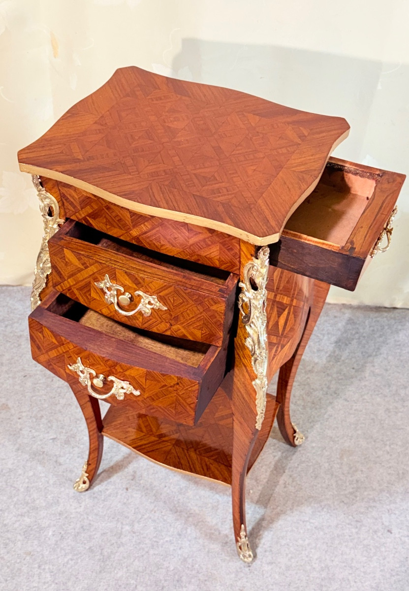 Chiffonnière Louis XV , Époque début XIXe Siècle -photo-8