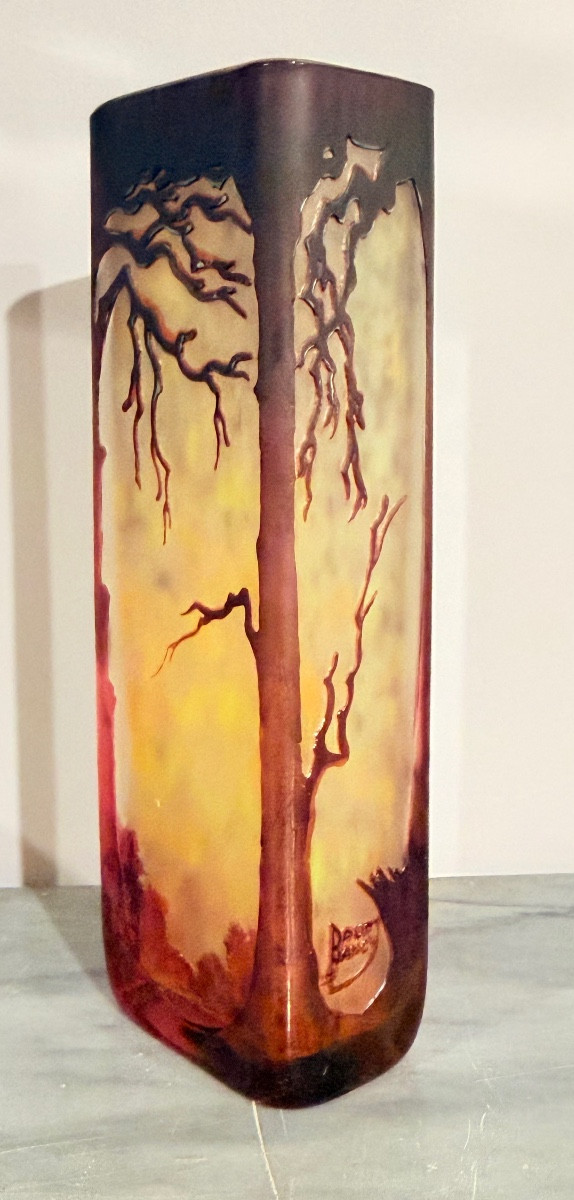 Daum Nancy Vase, Height: 20 Cm 