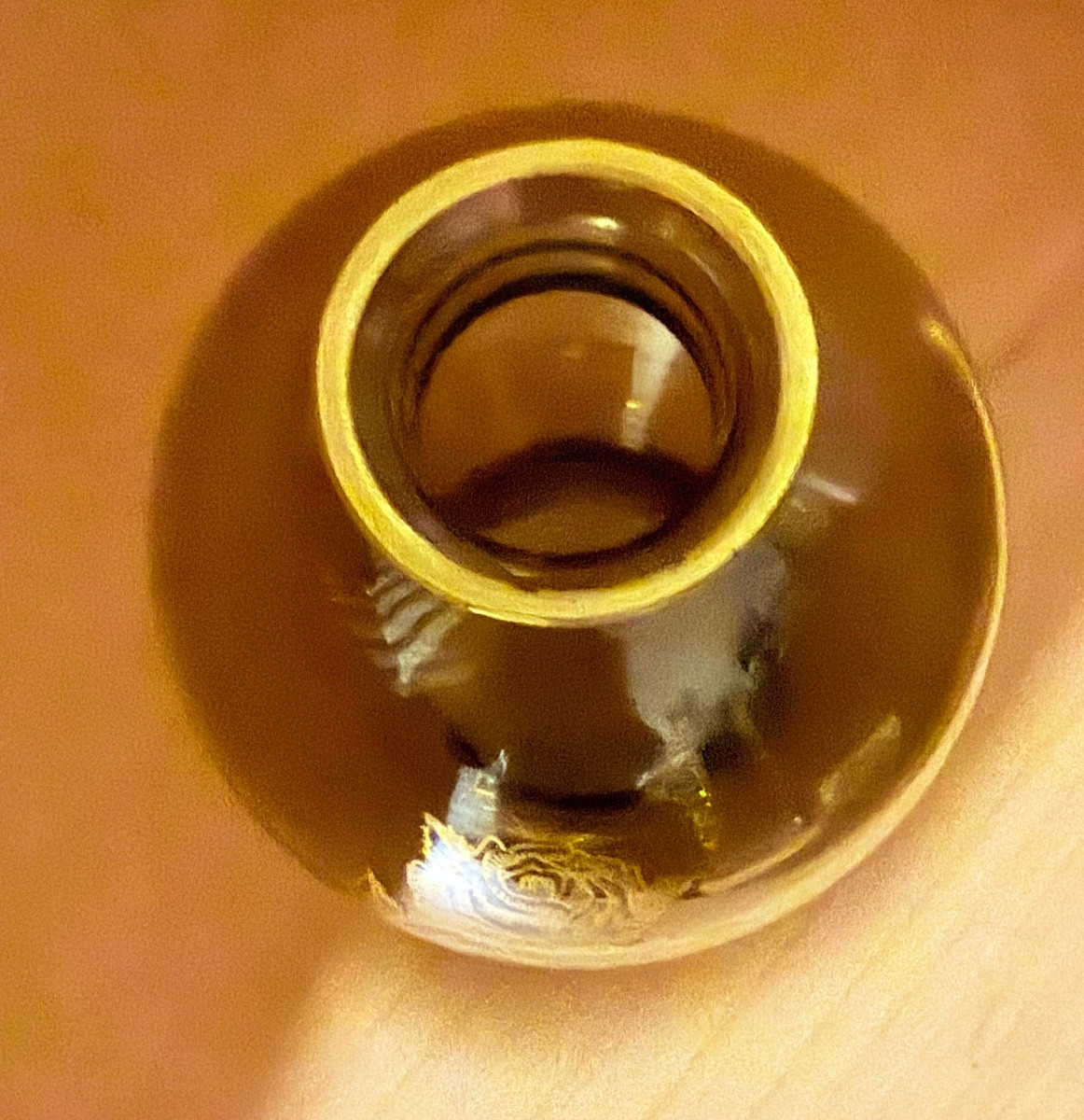 Vase Boule , en Verre Fumé , signé DAUM NANCY -photo-3