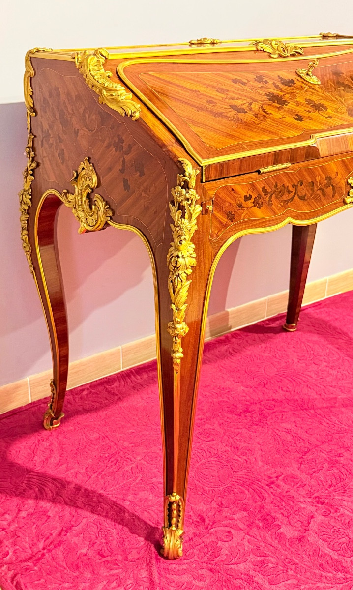 Remise de 20 \\%. : Bernard  VAN RIESEN BURGH(BVRB) (1700-1760), Attribué à Bureau de Pente -photo-3