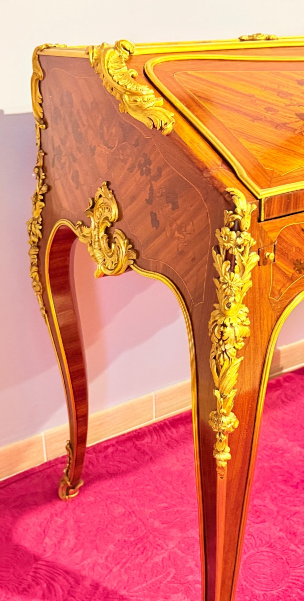 Remise de 20 \\%. : Bernard  VAN RIESEN BURGH(BVRB) (1700-1760), Attribué à Bureau de Pente -photo-3