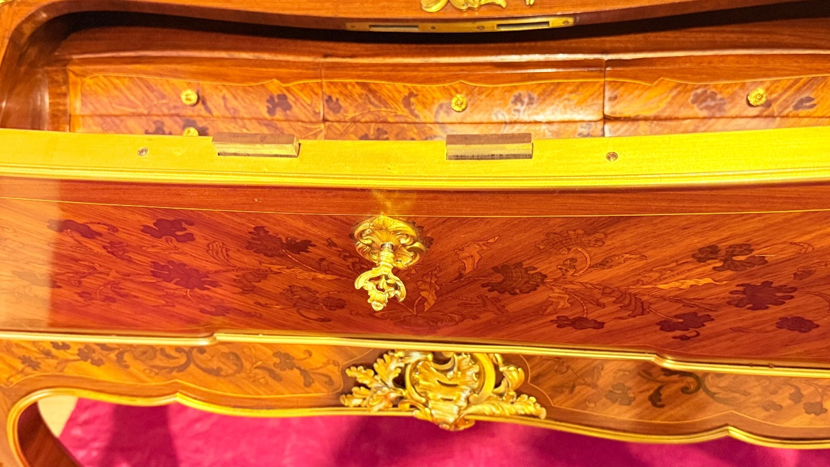 Remise de 20 \\%. : Bernard  VAN RIESEN BURGH(BVRB) (1700-1760), Attribué à Bureau de Pente -photo-6