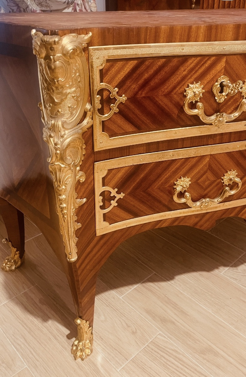 Commode par Charles CRESSENT , vers 1725-1735 , début XVIIIe -photo-2