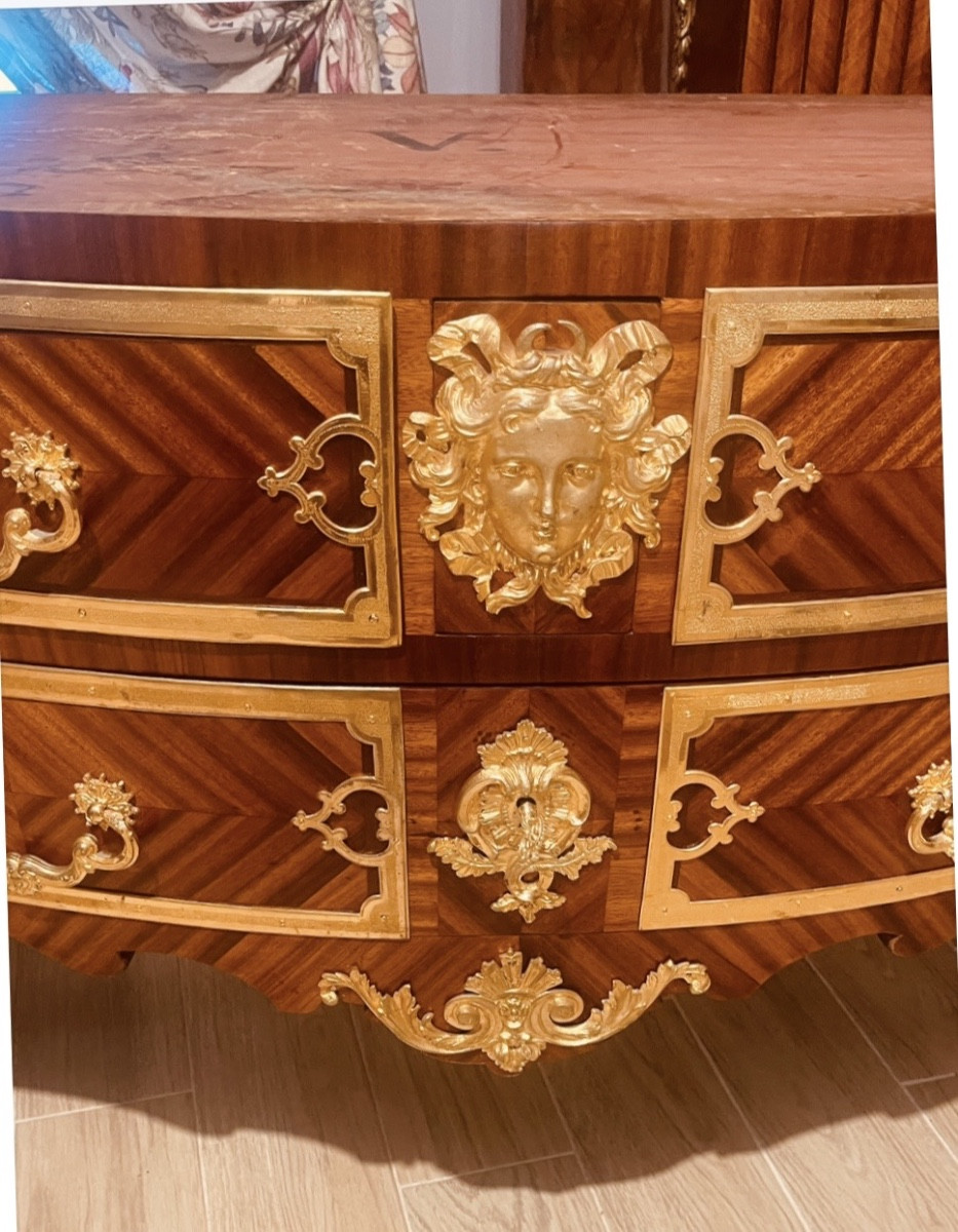Commode par Charles CRESSENT , vers 1725-1735 , début XVIIIe -photo-3