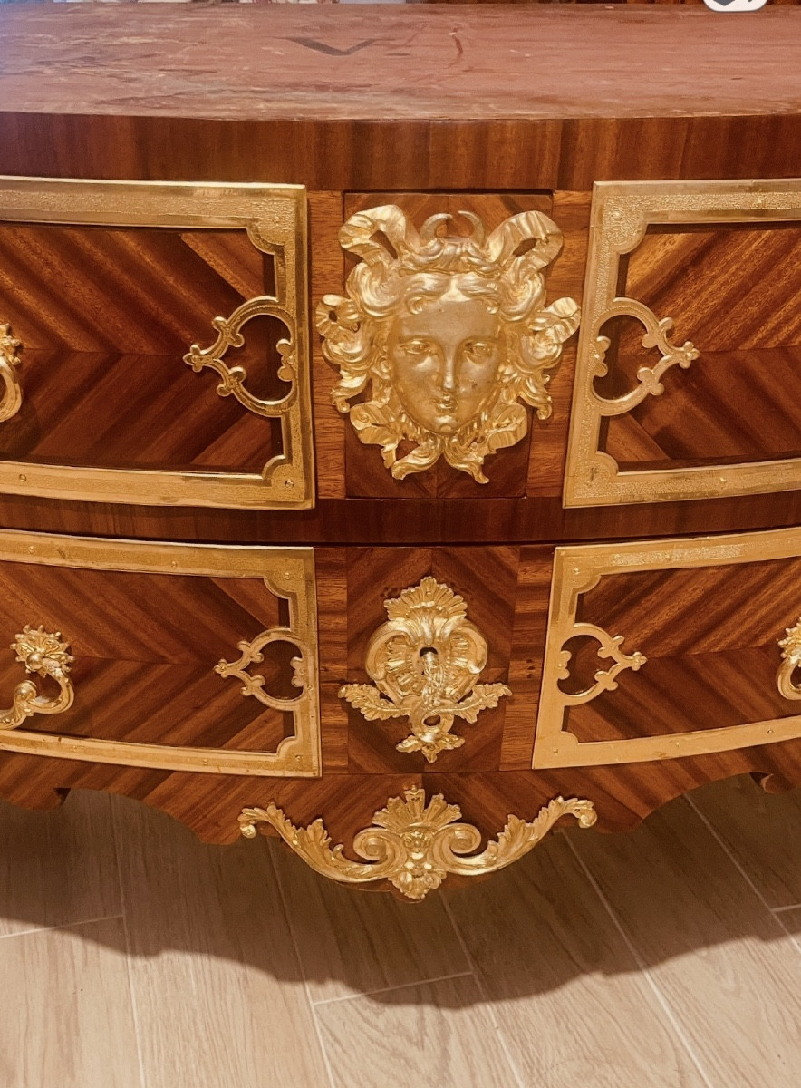 Commode par Charles CRESSENT , vers 1725-1735 , début XVIIIe -photo-1