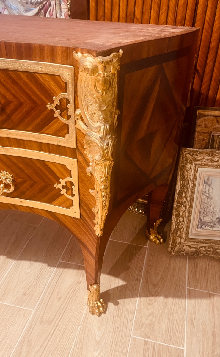 Commode par Charles CRESSENT , vers 1725-1735 , début XVIIIe -photo-2