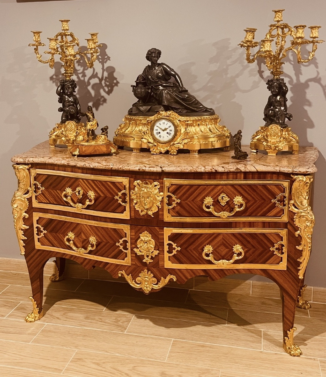 Commode par Charles CRESSENT , vers 1725-1735 , début XVIIIe -photo-4