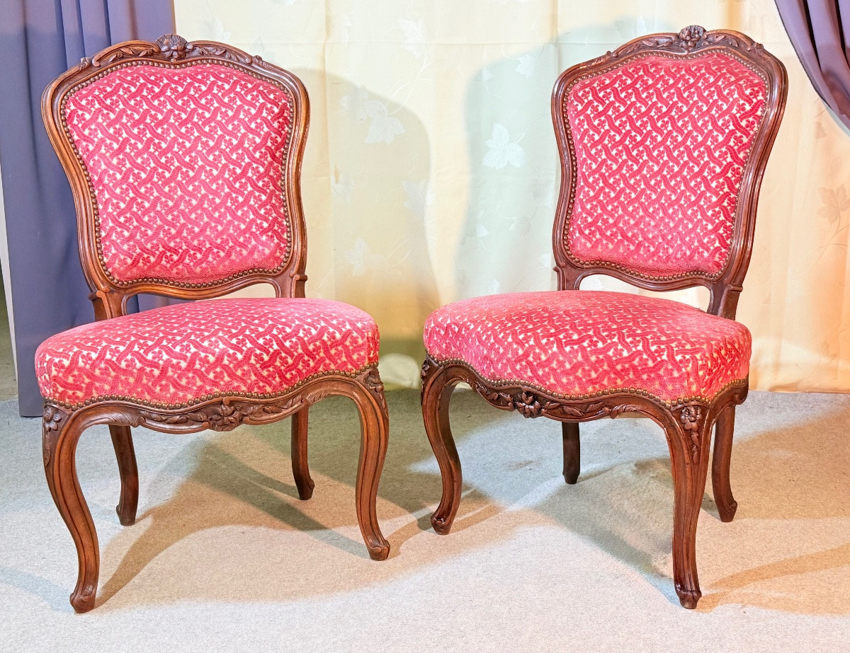 Pair Of Chairs Stamped Nogaret In Lyon -photo-4