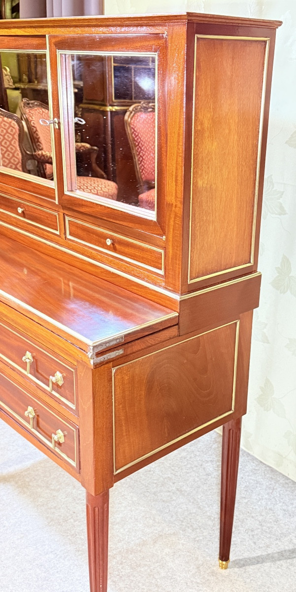 Bureau à Gradins Louis XVI , Époque XIXe Siècle -photo-7