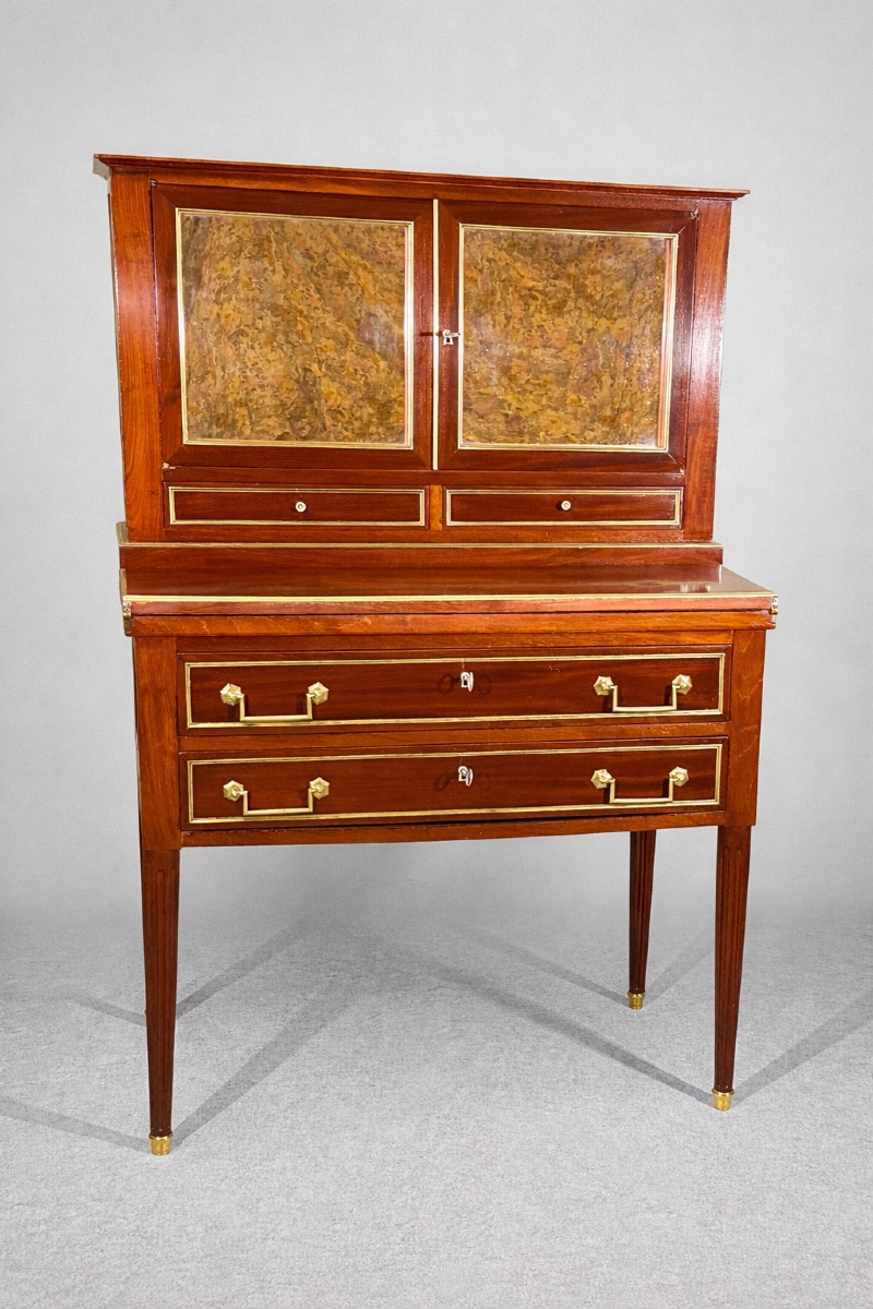 Bureau à Gradins Louis XVI , Époque XIXe Siècle 