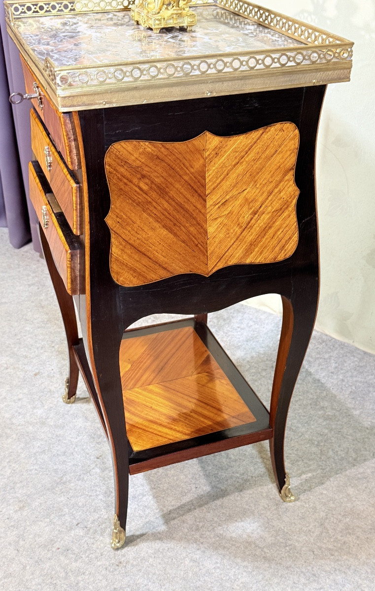 Chiffonnière Louis XV , Époque fin XVIIIe Siècle -photo-4