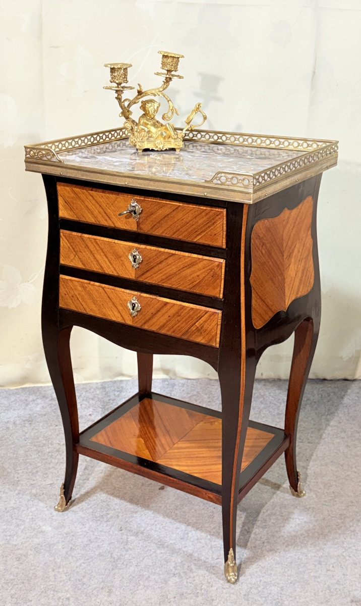 Chiffonnière Louis XV , Époque fin XVIIIe Siècle -photo-1