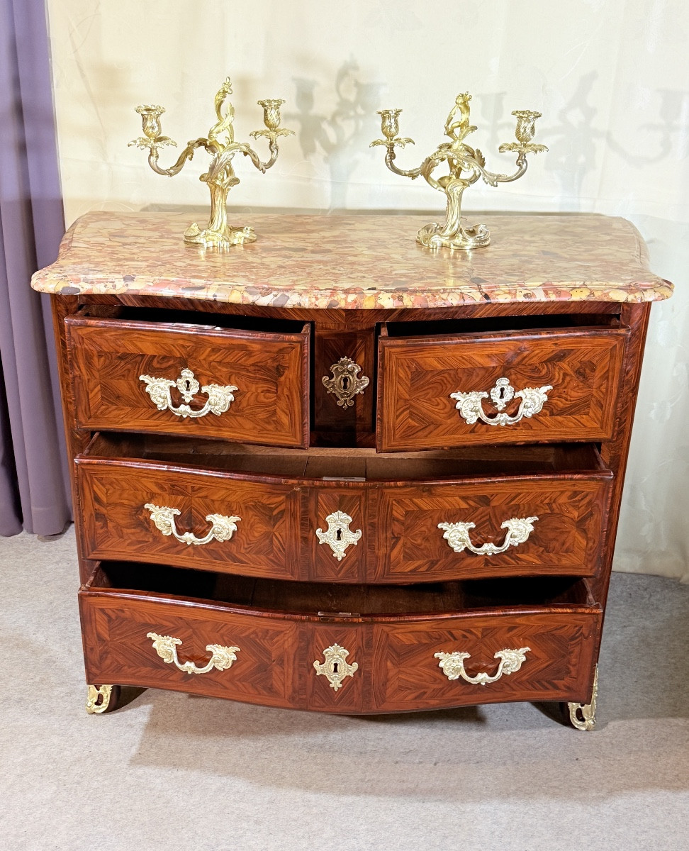 Regency Marquetry Commode, Mid-18th Century -photo-5