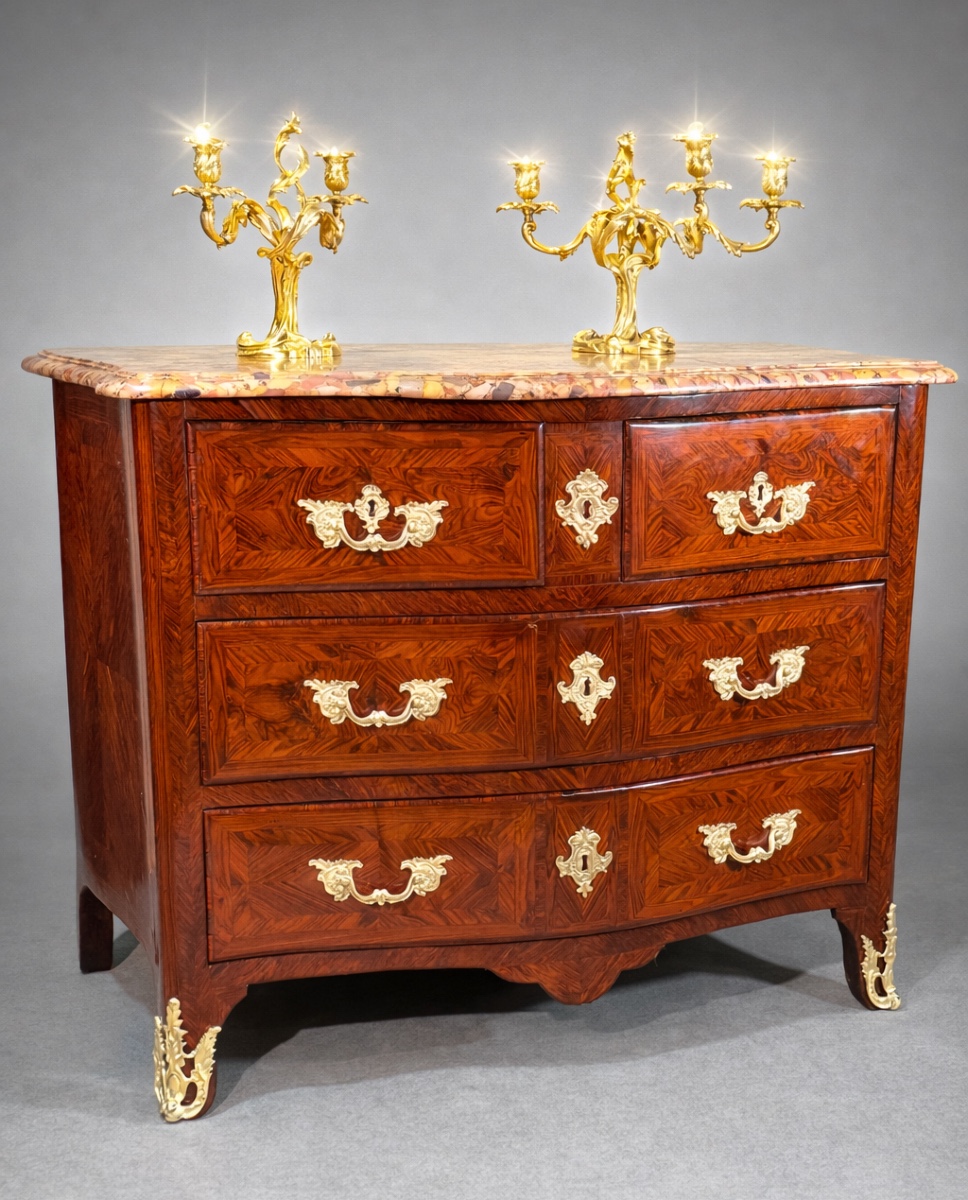Regency Marquetry Commode, Mid-18th Century 