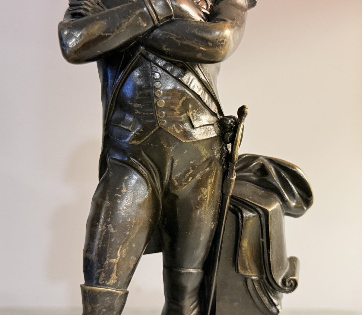 Statue en Pied  de Napoléon 1er , en Bronze Patine Brune -photo-2