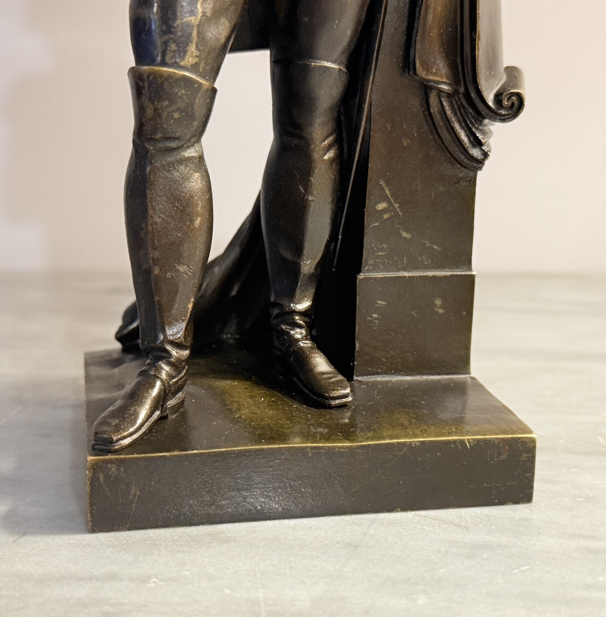 Statue en Pied  de Napoléon 1er , en Bronze Patine Brune -photo-3